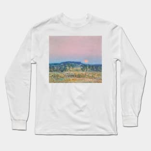 September Moonrise by Childe Hassam Long Sleeve T-Shirt